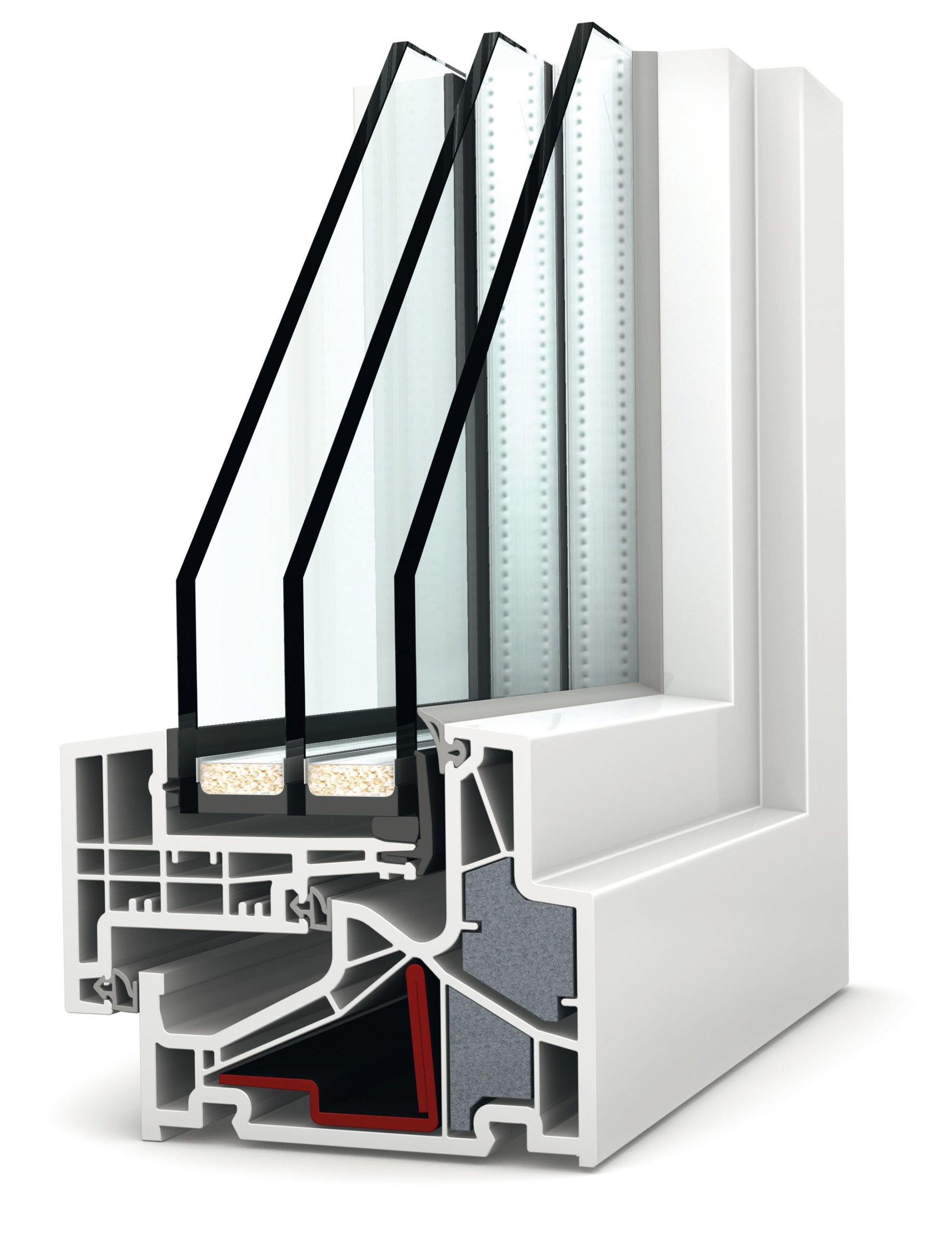 Fenêtre à rotation réhaussée CONFORT PVC, ventilation intégrée - avec bloc  isolant prémonté - 54 cm x 98 cm 