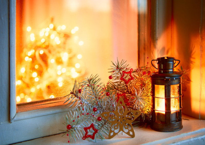 Décorations De Fenêtre De Noël De Rideau De Lumière De Noël - Temu France