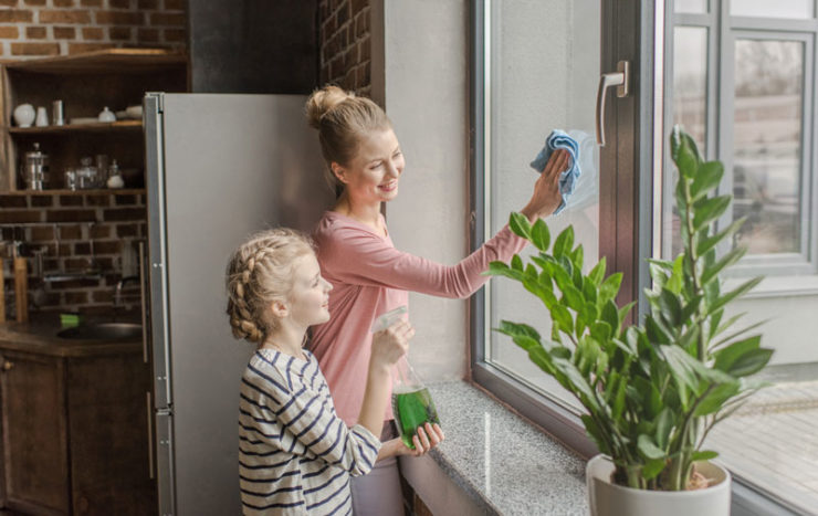 Les bons gestes et produits pour nettoyer vos vitres