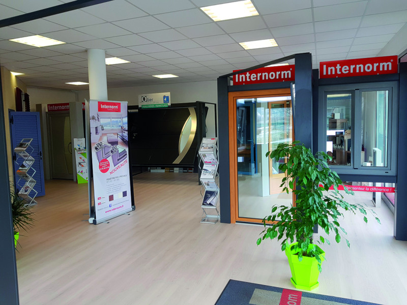 Showroom Internorm de la Menuiserie Ollier en Haute-Loire