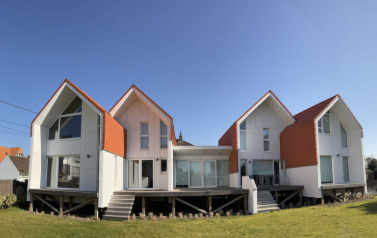 Une double maison familiale à ossature bois dans les Hauts-de-France