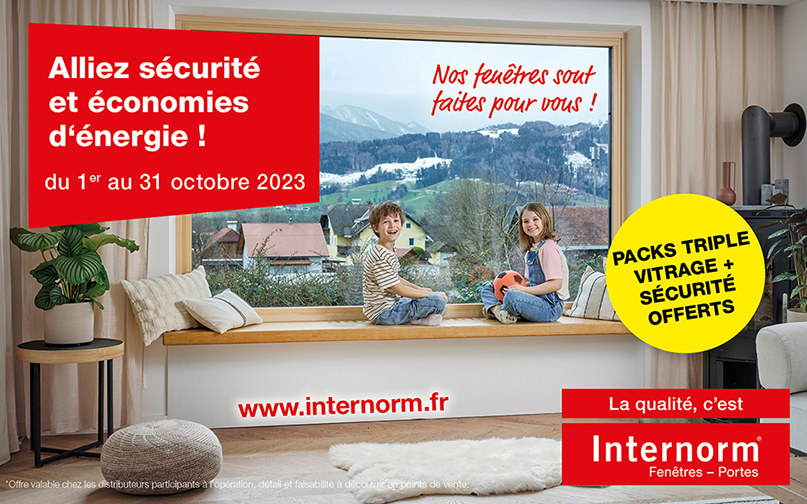 Promotion fenêtres : packs triple-vitrage et sécurité offerts en octobre 2023